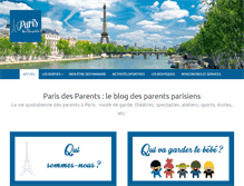 Tablet Screenshot of parisdesparents.com